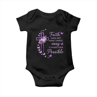 Christian Jesus Baby Onesie Vintage Bible Verse Printed Faith Blessed Inspirational Girl