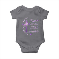 Christian Jesus Baby Onesie Vintage Bible Verse Printed Faith Blessed Inspirational Girl