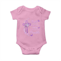 Christian Jesus Baby Onesie Vintage Bible Verse Printed Faith Blessed Inspirational Girl