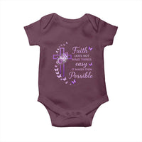Christian Jesus Baby Onesie Vintage Bible Verse Printed Faith Blessed Inspirational Girl