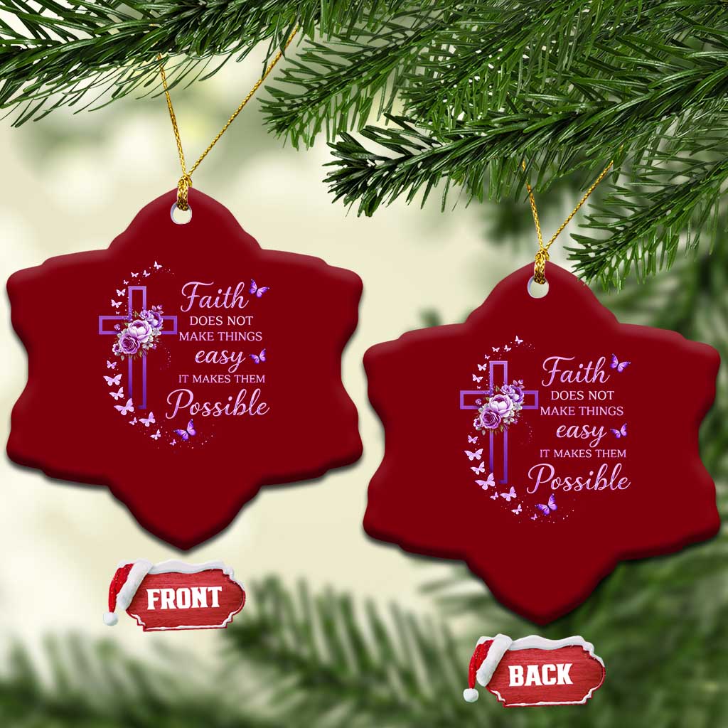 Christian Jesus Ceramic Ornament Vintage Bible Verse Printed Faith Blessed Inspirational Girl
