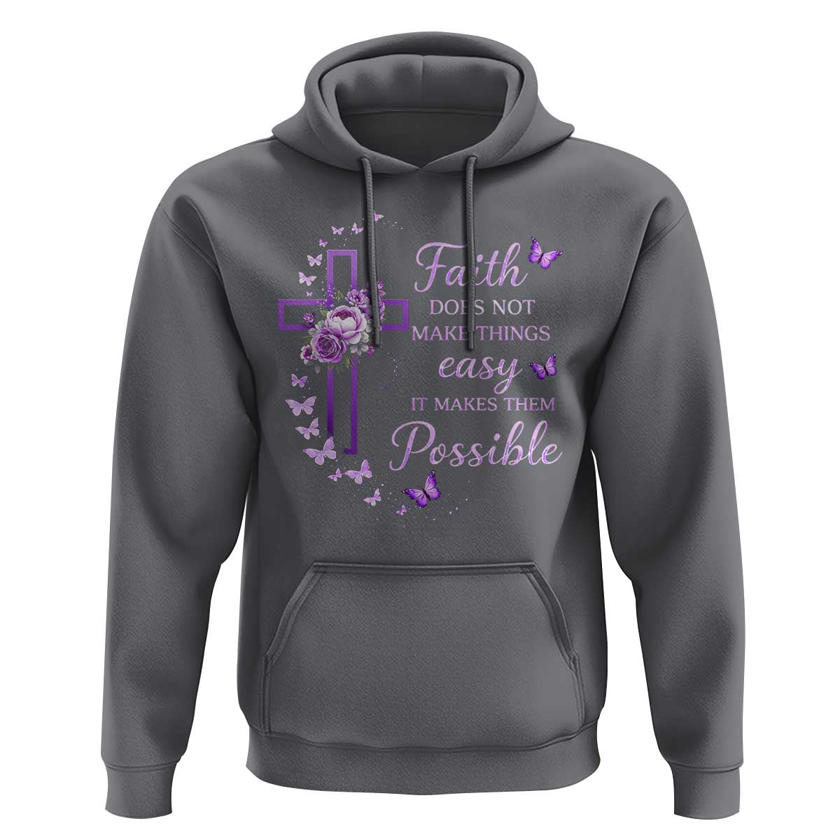 Christian Jesus Hoodie Vintage Bible Verse Printed Faith Blessed Inspirational Girl