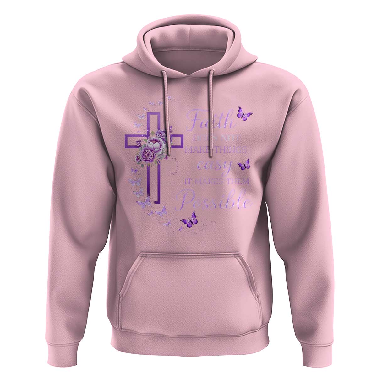 Christian Jesus Hoodie Vintage Bible Verse Printed Faith Blessed Inspirational Girl