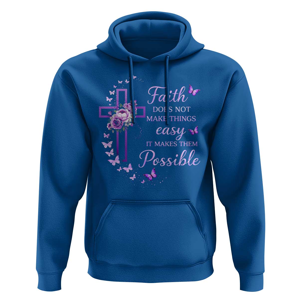 Christian Jesus Hoodie Vintage Bible Verse Printed Faith Blessed Inspirational Girl