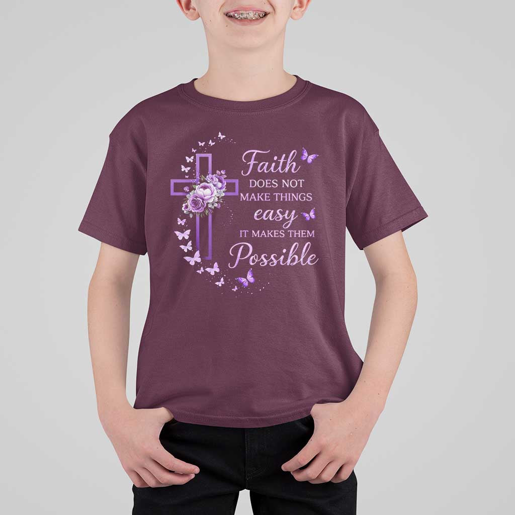 Christian Jesus T Shirt For Kid Vintage Bible Verse Printed Faith Blessed Inspirational Girl