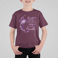 Christian Jesus T Shirt For Kid Vintage Bible Verse Printed Faith Blessed Inspirational Girl