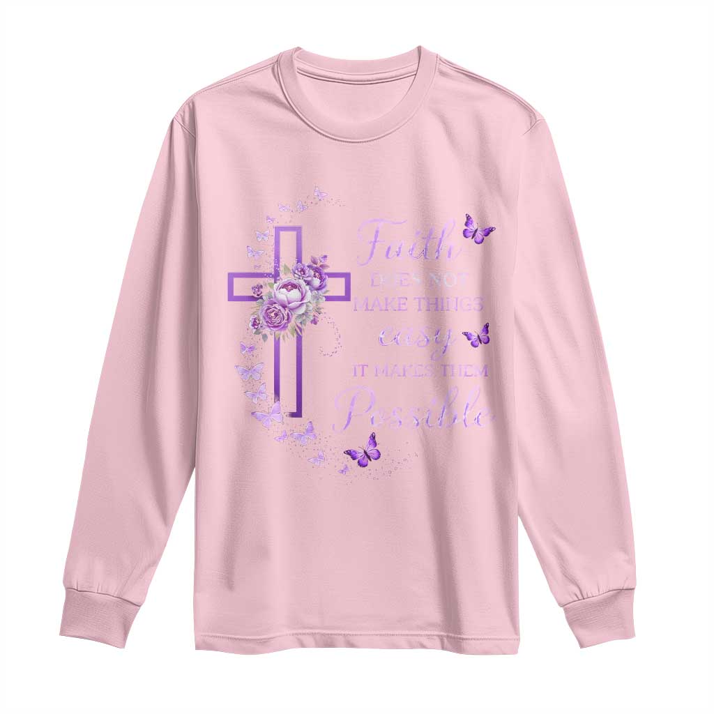 Christian Jesus Long Sleeve Shirt Vintage Bible Verse Printed Faith Blessed Inspirational Girl