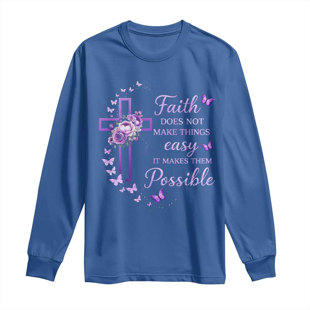 Christian Jesus Long Sleeve Shirt Vintage Bible Verse Printed Faith Blessed Inspirational Girl