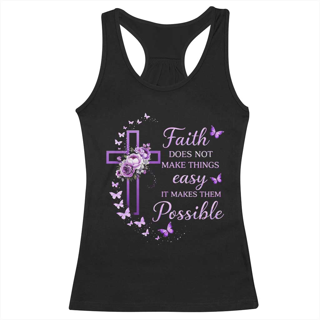 Christian Jesus Racerback Tank Top Vintage Bible Verse Printed Faith Blessed Inspirational Girl