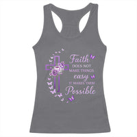 Christian Jesus Racerback Tank Top Vintage Bible Verse Printed Faith Blessed Inspirational Girl