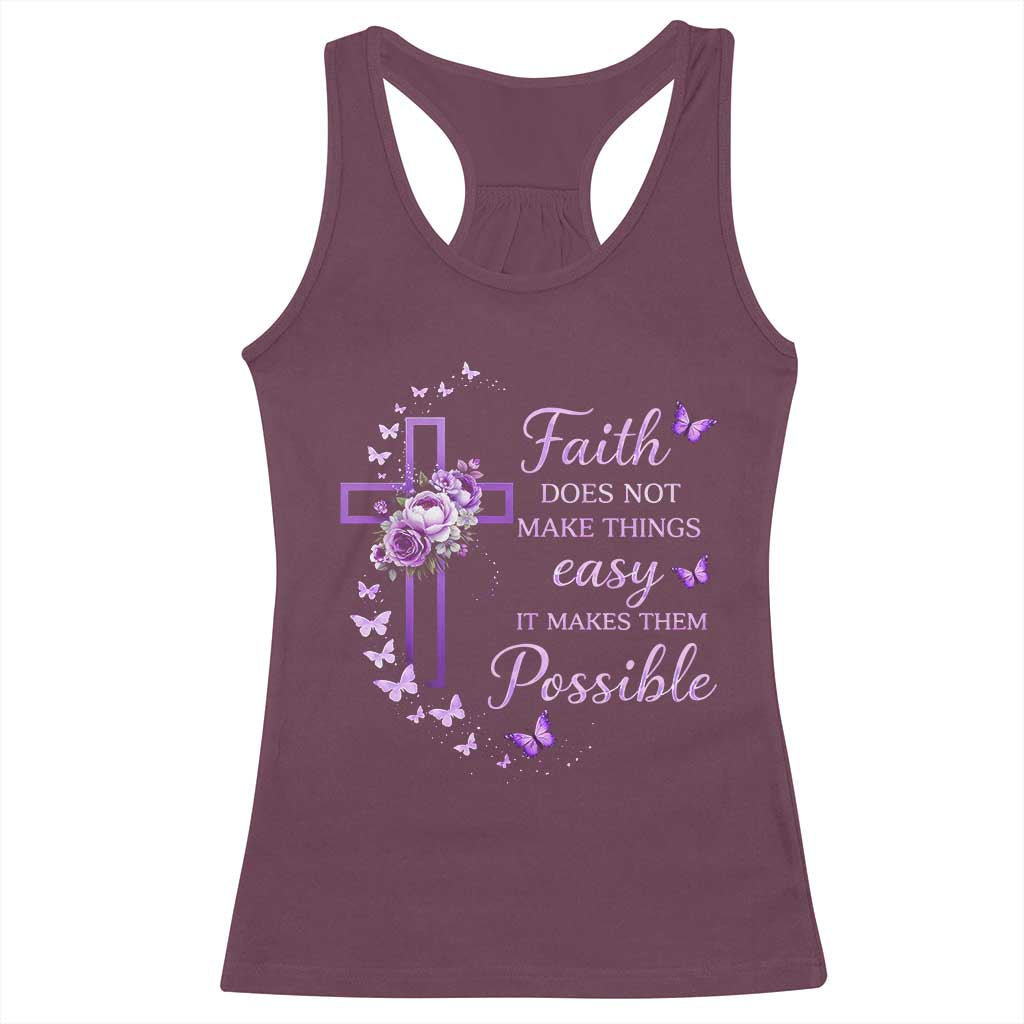 Christian Jesus Racerback Tank Top Vintage Bible Verse Printed Faith Blessed Inspirational Girl