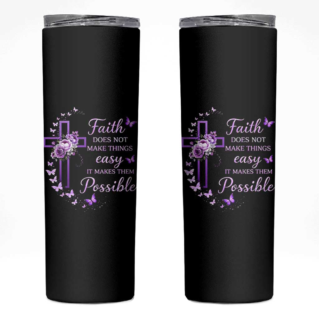 Christian Jesus Skinny Tumbler Vintage Bible Verse Printed Faith Blessed Inspirational Girl