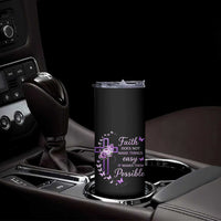 Christian Jesus Skinny Tumbler Vintage Bible Verse Printed Faith Blessed Inspirational Girl