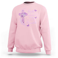 Christian Jesus Sweatshirt Vintage Bible Verse Printed Faith Blessed Inspirational Girl