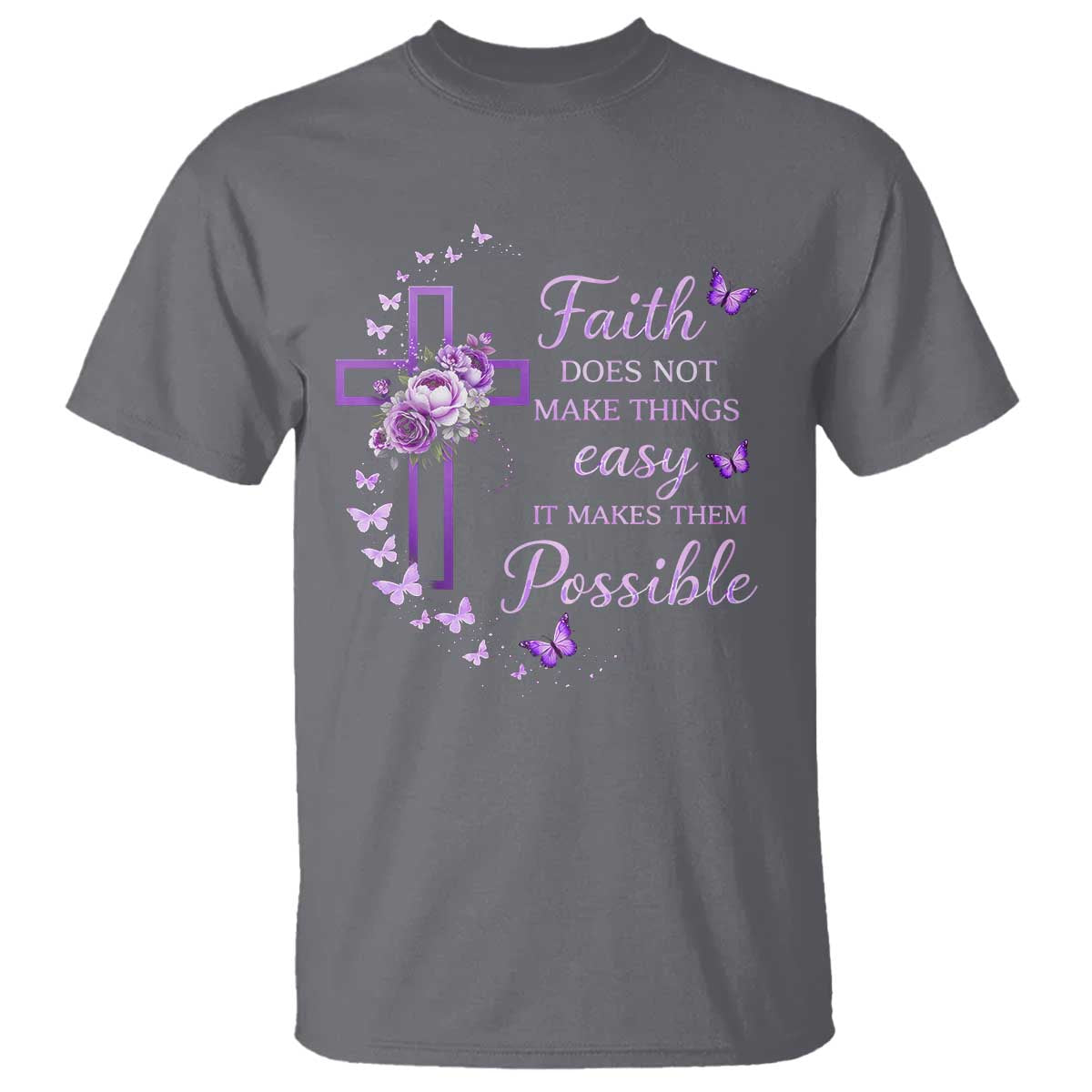 Christian Jesus T Shirt Vintage Bible Verse Printed Faith Blessed Inspirational Girl