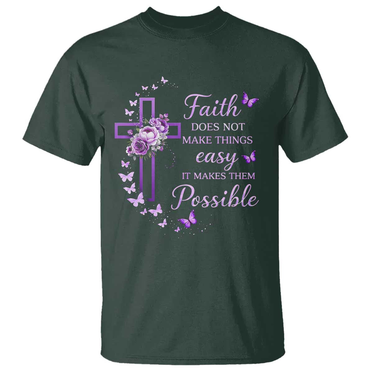 Christian Jesus T Shirt Vintage Bible Verse Printed Faith Blessed Inspirational Girl
