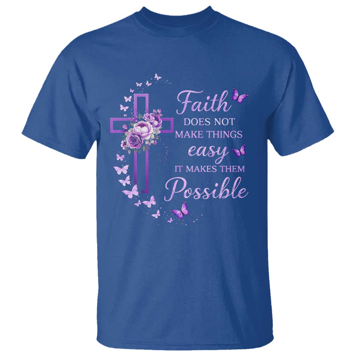 Christian Jesus T Shirt Vintage Bible Verse Printed Faith Blessed Inspirational Girl