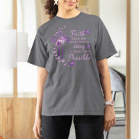 Christian Jesus T Shirt For Women Vintage Bible Verse Printed Faith Blessed Inspirational Girl