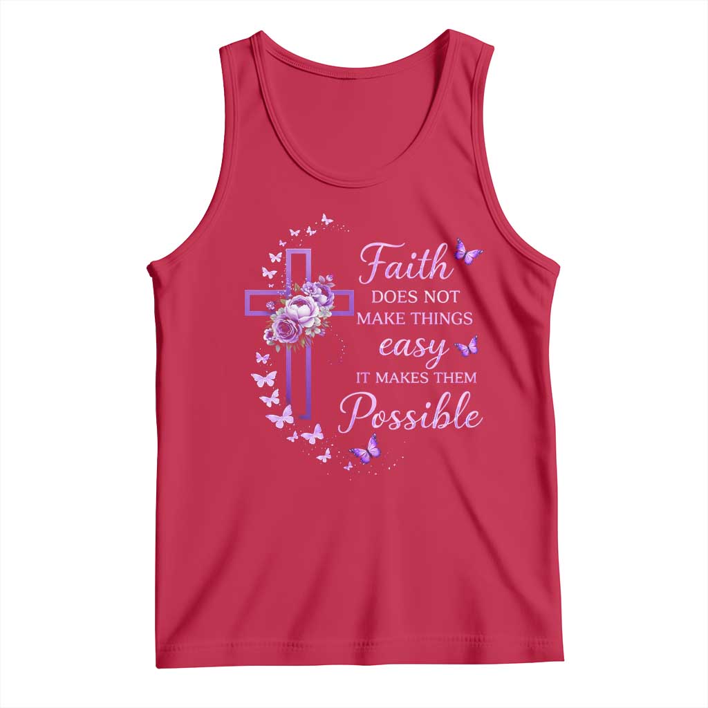 Christian Jesus Tank Top Vintage Bible Verse Printed Faith Blessed Inspirational Girl