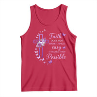 Christian Jesus Tank Top Vintage Bible Verse Printed Faith Blessed Inspirational Girl