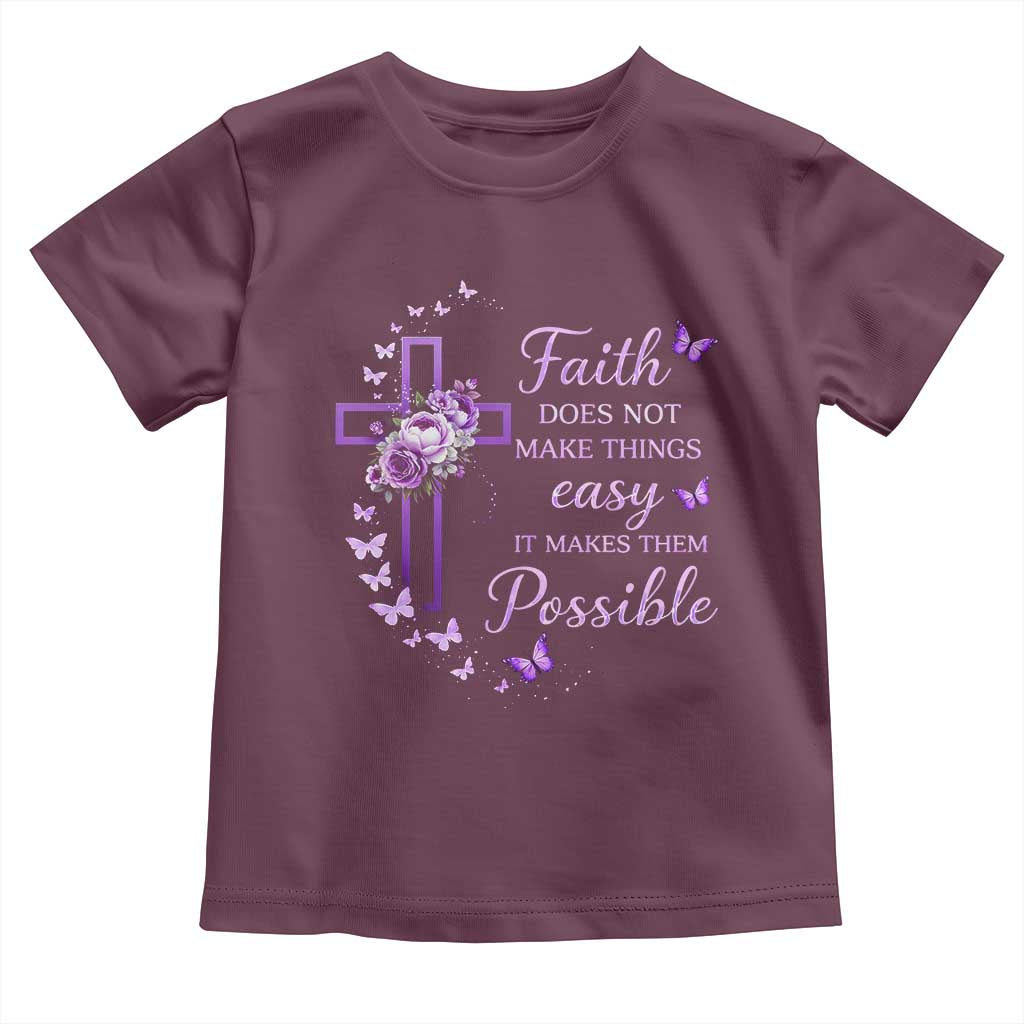 Christian Jesus Toddler T Shirt Vintage Bible Verse Printed Faith Blessed Inspirational Girl