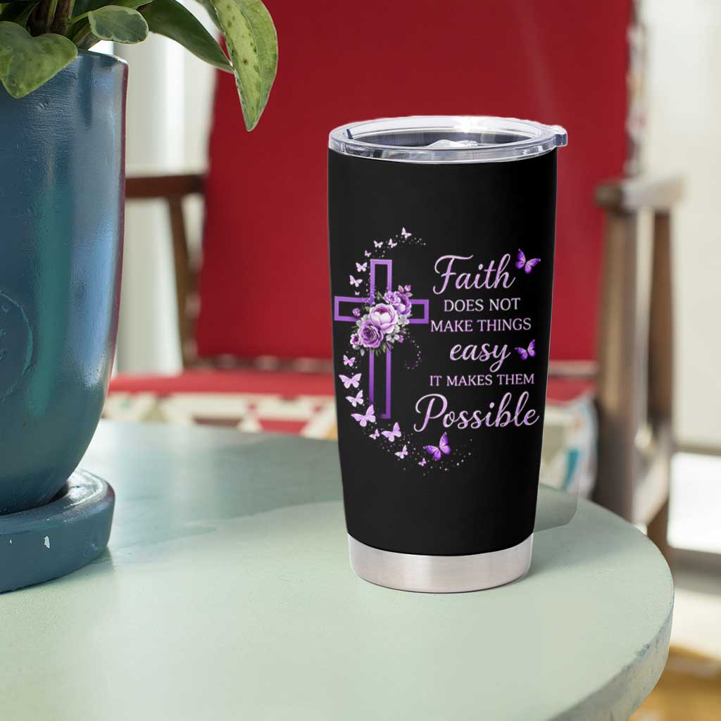 Christian Jesus Tumbler Cup Vintage Bible Verse Printed Faith Blessed Inspirational Girl