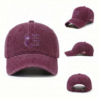 Christian Jesus Washed Cotton Baseball Cap Vintage Bible Verse Printed Faith Blessed Inspirational Girl