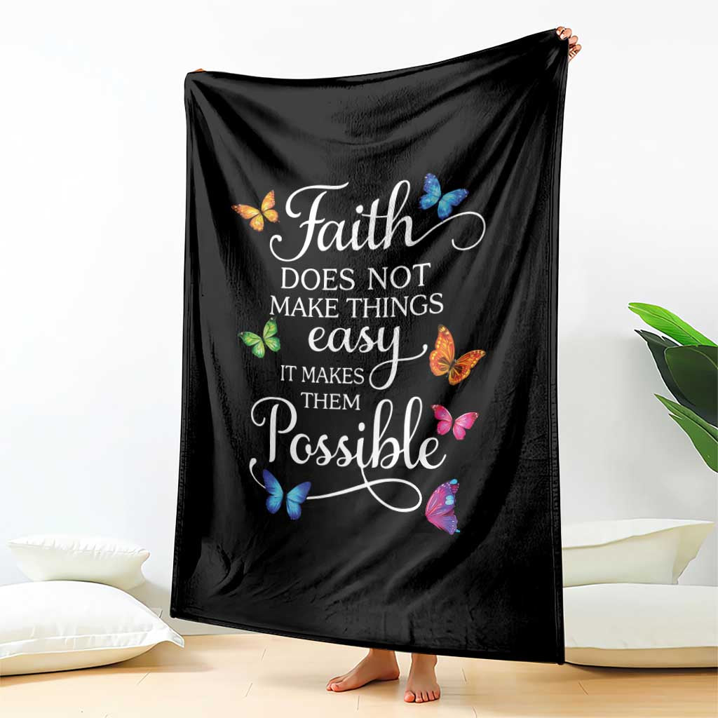 Christian Jesus Throw Blanket Butterfly Art Bible Verse Printed Faith Blessed Inspirational Girl