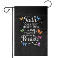 Christian Jesus Garden Flag Butterfly Art Bible Verse Printed Faith Blessed Inspirational Girl