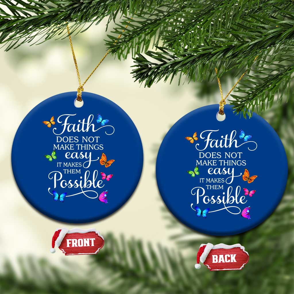 Christian Jesus Ceramic Ornament Butterfly Art Bible Verse Printed Faith Blessed Inspirational Girl