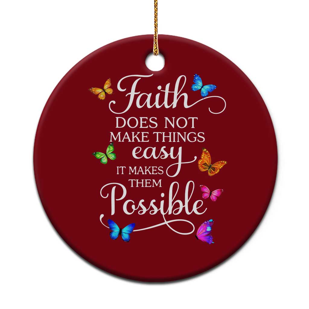Christian Jesus Ceramic Ornament Butterfly Art Bible Verse Printed Faith Blessed Inspirational Girl