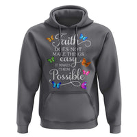 Christian Jesus Hoodie Butterfly Art Bible Verse Printed Faith Blessed Inspirational Girl