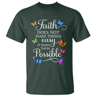 Christian Jesus T Shirt Butterfly Art Bible Verse Printed Faith Blessed Inspirational Girl