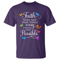 Christian Jesus T Shirt Butterfly Art Bible Verse Printed Faith Blessed Inspirational Girl