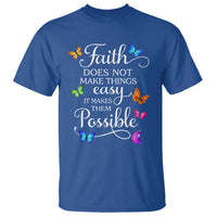 Christian Jesus T Shirt Butterfly Art Bible Verse Printed Faith Blessed Inspirational Girl