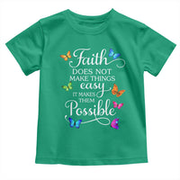 Christian Jesus Toddler T Shirt Butterfly Art Bible Verse Printed Faith Blessed Inspirational Girl