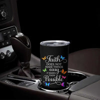 Christian Jesus Tumbler Cup Butterfly Art Bible Verse Printed Faith Blessed Inspirational Girl