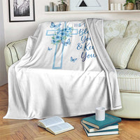 Christian Jesus Throw Blanket The Lord Bless You Encouraging Bible Verse Butterfly Art