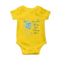 Christian Jesus Baby Onesie The Lord Bless You Encouraging Bible Verse Butterfly Art