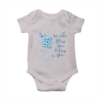 Christian Jesus Baby Onesie The Lord Bless You Encouraging Bible Verse Butterfly Art