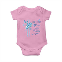 Christian Jesus Baby Onesie The Lord Bless You Encouraging Bible Verse Butterfly Art