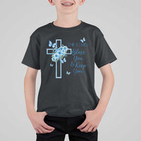 Christian Jesus T Shirt For Kid The Lord Bless You Encouraging Bible Verse Butterfly Art
