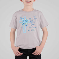 Christian Jesus T Shirt For Kid The Lord Bless You Encouraging Bible Verse Butterfly Art