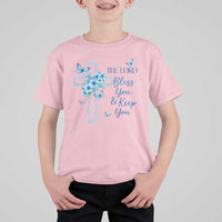 Christian Jesus T Shirt For Kid The Lord Bless You Encouraging Bible Verse Butterfly Art