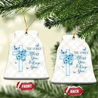 Christian Jesus Ceramic Ornament The Lord Bless You Encouraging Bible Verse Butterfly Art