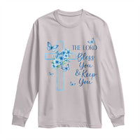 Christian Jesus Long Sleeve Shirt The Lord Bless You Encouraging Bible Verse Butterfly Art