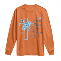 Christian Jesus Long Sleeve Shirt The Lord Bless You Encouraging Bible Verse Butterfly Art