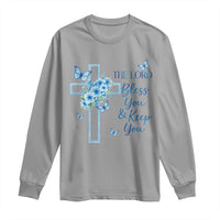 Christian Jesus Long Sleeve Shirt The Lord Bless You Encouraging Bible Verse Butterfly Art