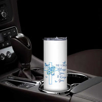 Christian Jesus Skinny Tumbler The Lord Bless You Encouraging Bible Verse Butterfly Art