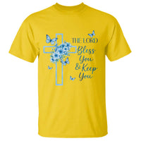 Christian Jesus T Shirt The Lord Bless You Encouraging Bible Verse Butterfly Art